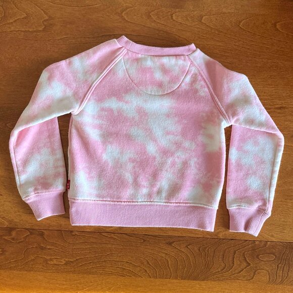 Levi's pink tie-dye crew sweatshirt 3T - Picture 7 of 10